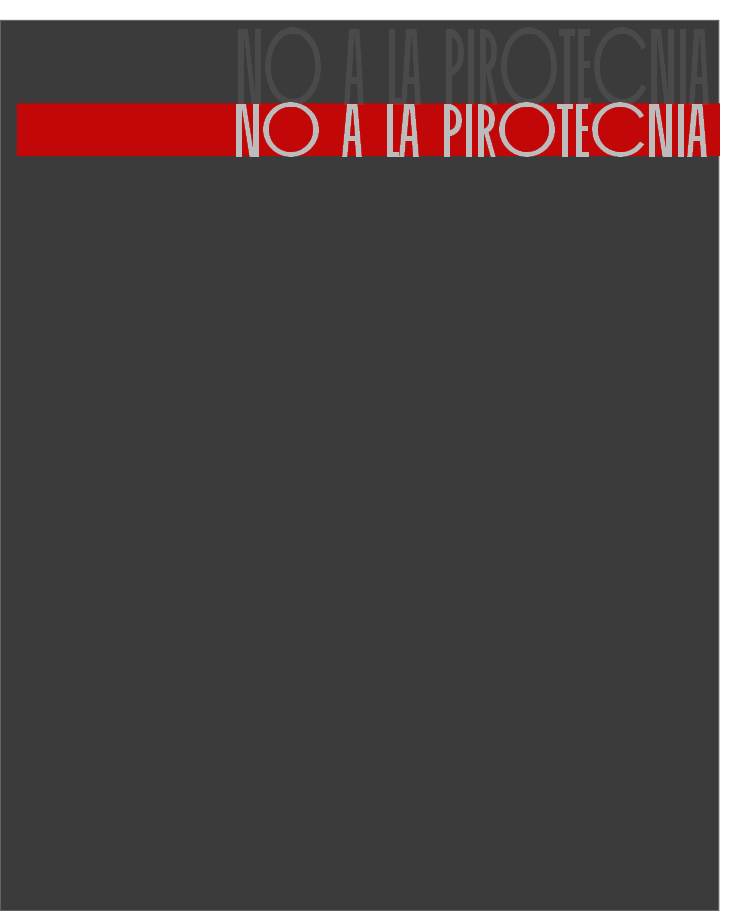 No a la pirotecnia
